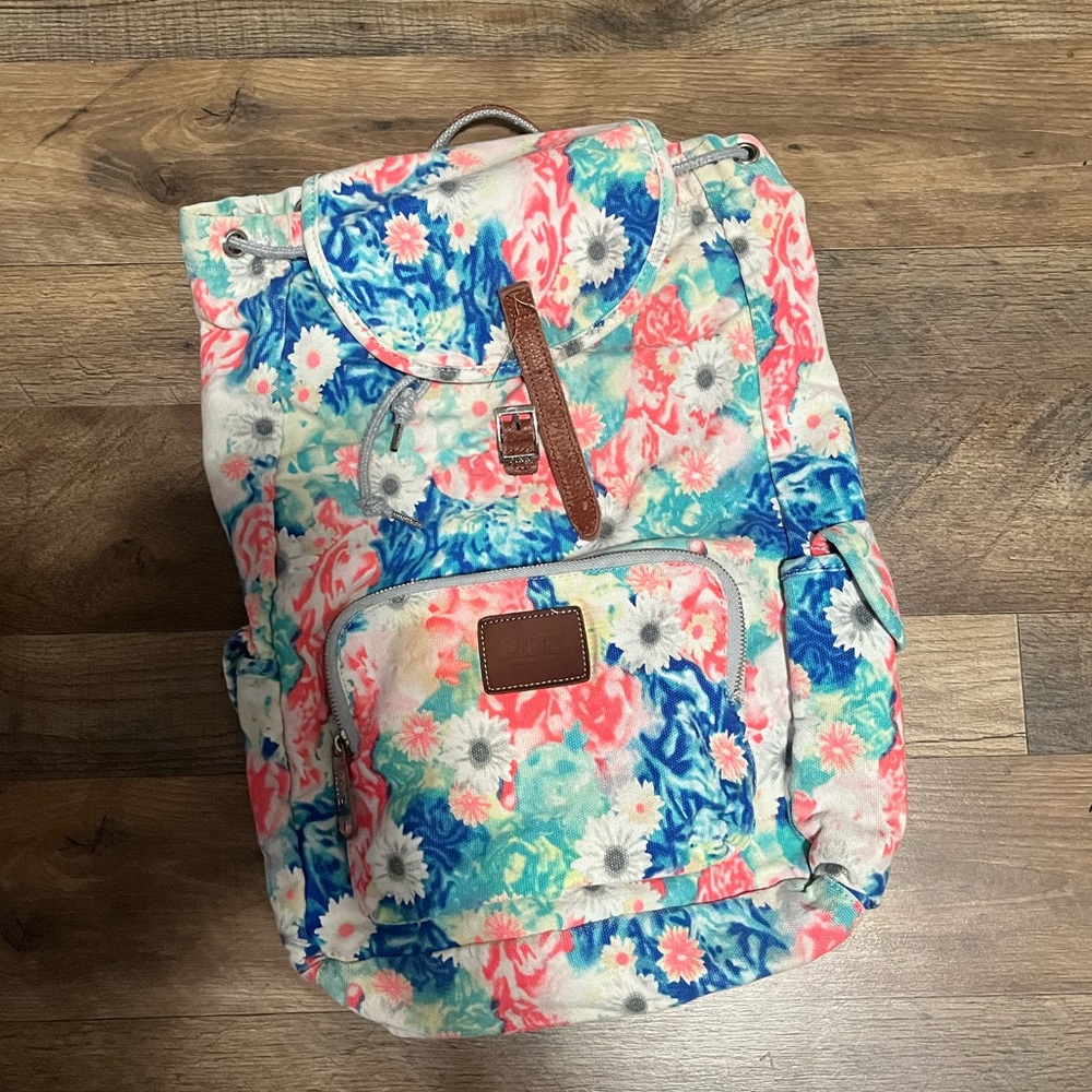 Victoria's Secret Multicolor Floral Backpack